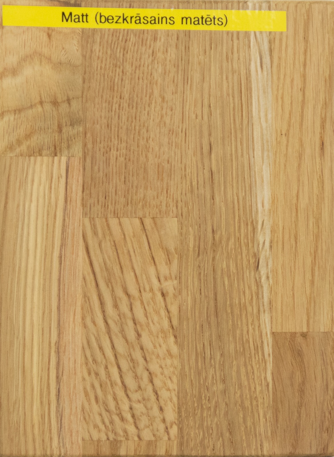 Oak sample MATT — colourless matte