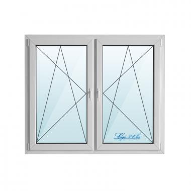 PVC window 950х920 mm 1 handle