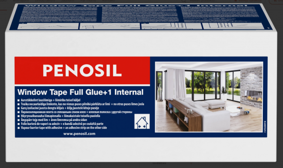 PENOSIL Window Tape Full Glue+1 Internal Внутренняя клейкая пароизоляционная лента